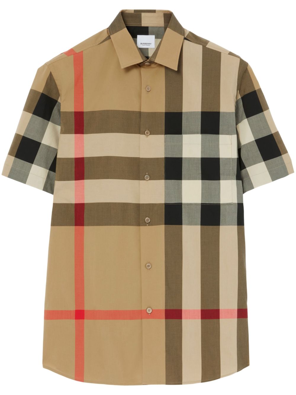 Burberry Men Check Cotton Shirt BURBERRY