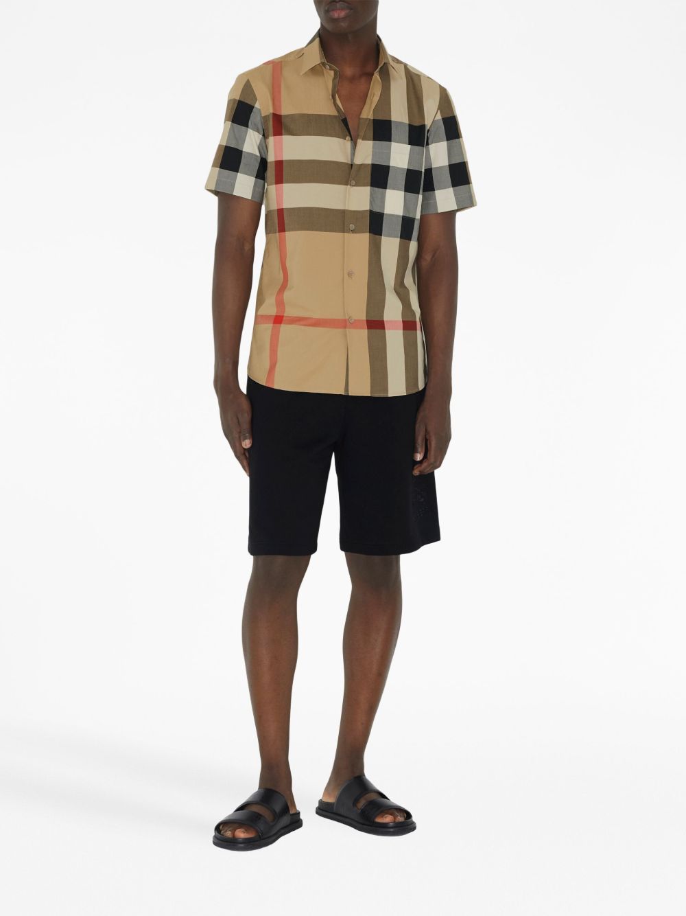 Burberry Men Check Cotton Shirt BURBERRY