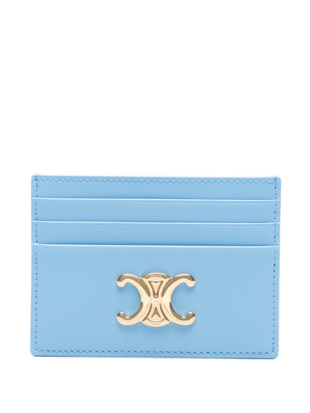 Celine Women Triomphe Leather Card Case CELINE