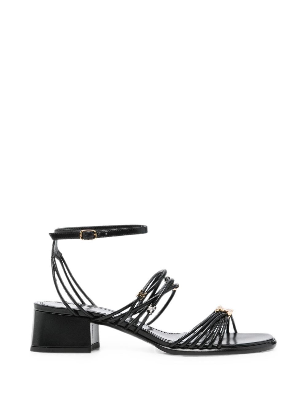 Celine Women Triomphe Leather Sandals
