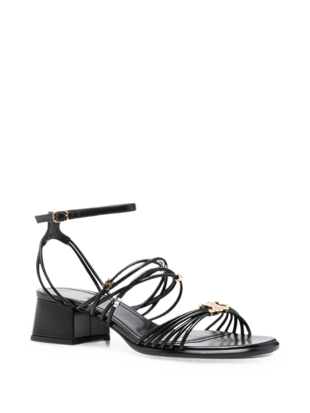 Celine Women Triomphe Leather Sandals