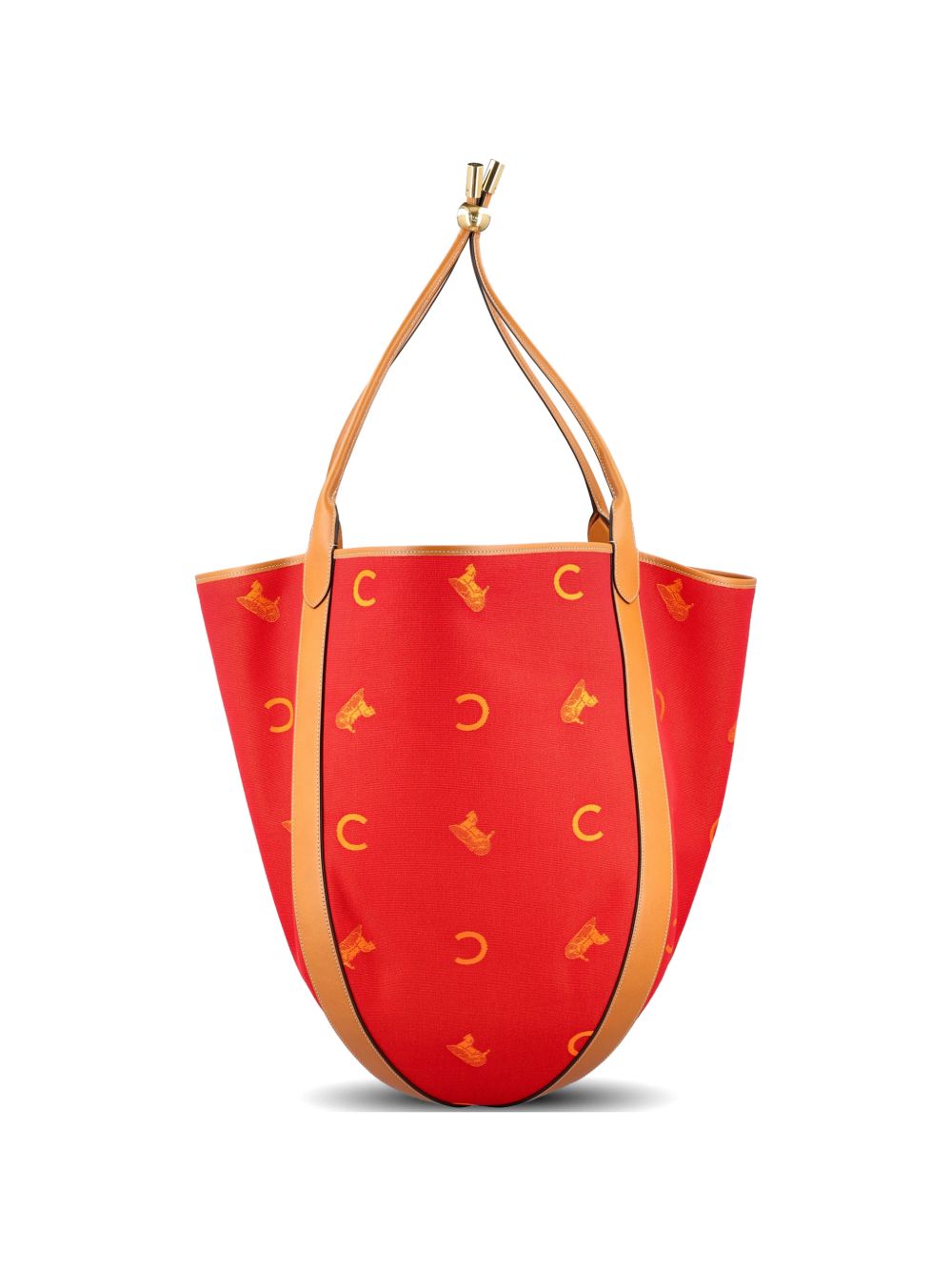 Celine Women Drop Large Jacquard Bucket Bag CELINE