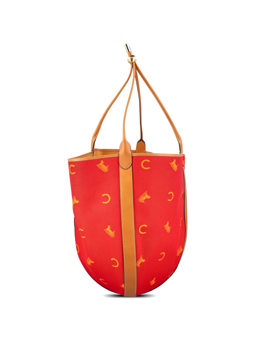 Celine Women Drop Large Jacquard Bucket Bag CELINE