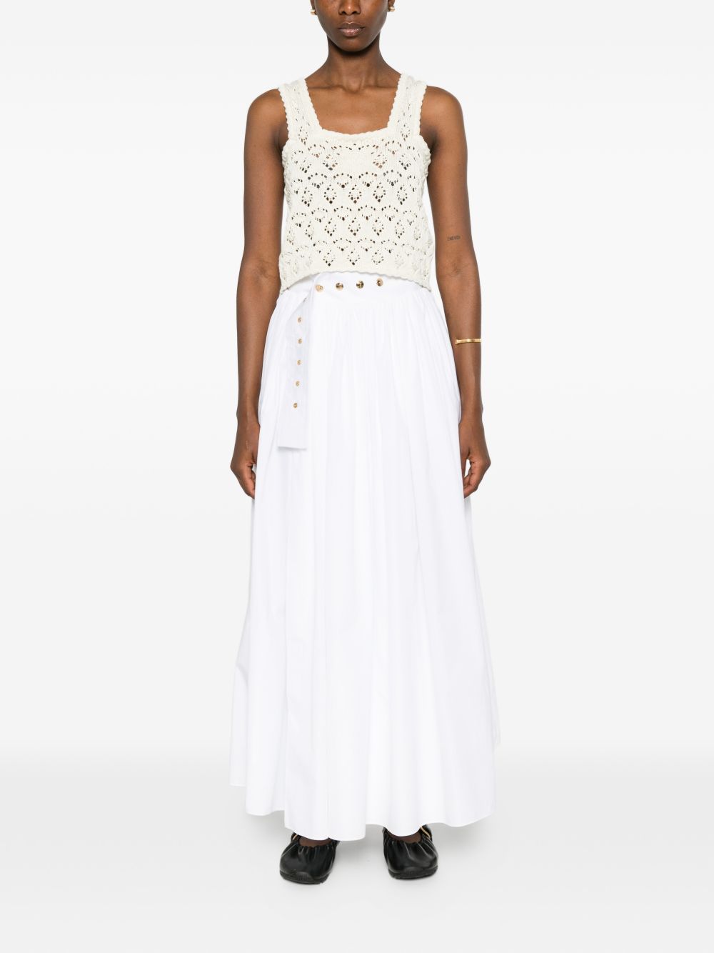 Celine Women Pointelle Cotton Top