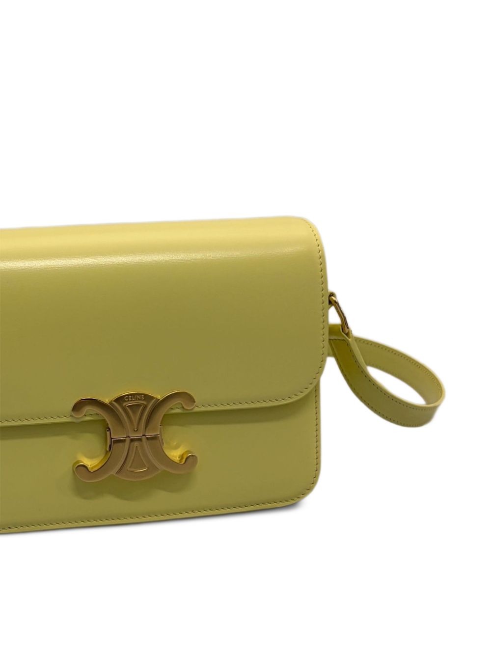 Celine Women Triomphe Teen Leather Crossbody Bag CELINE