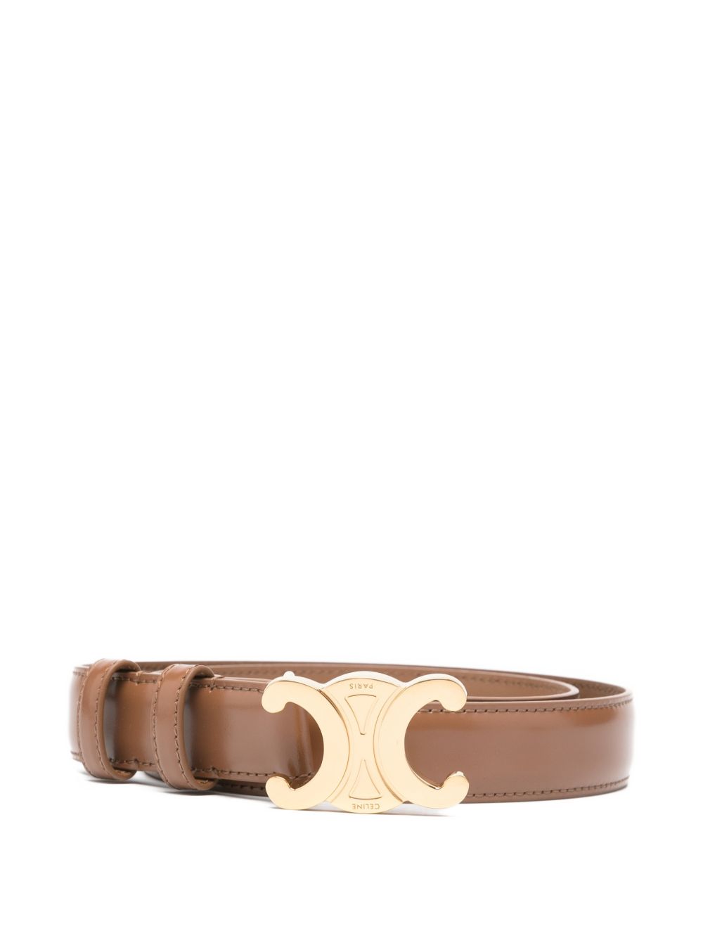 Celine Women Triomphe Leather Belt CELINE