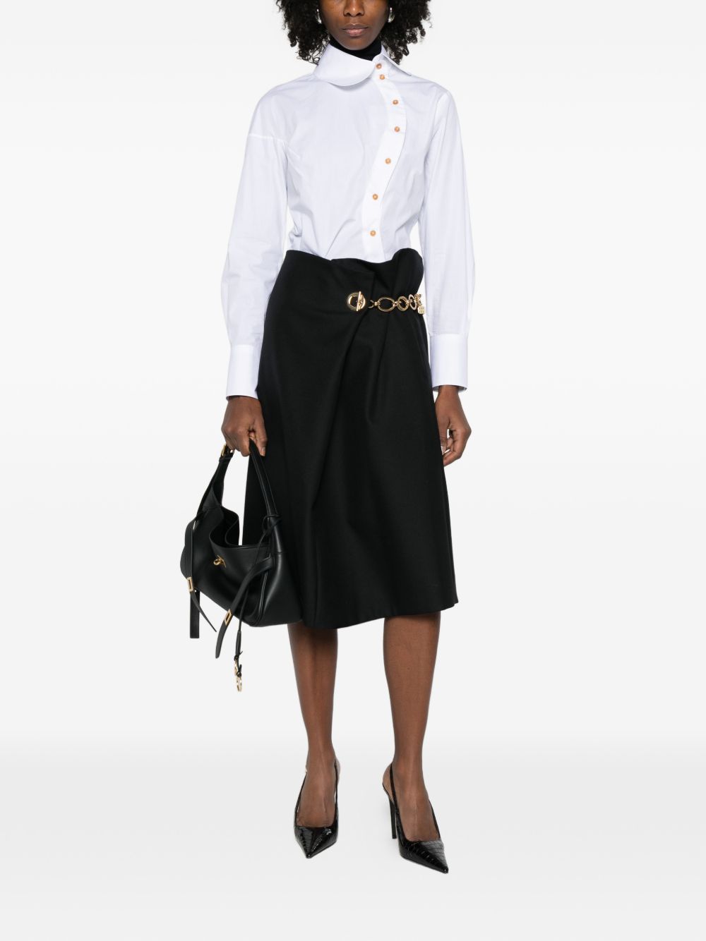 Celine Women Wool Midi Skirt CELINE