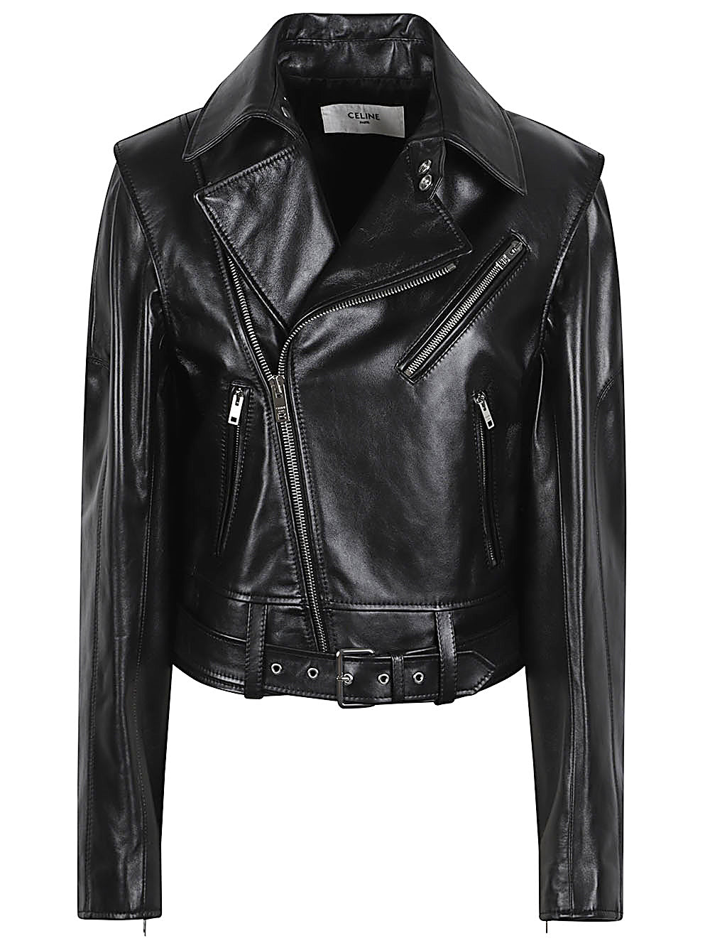 Celine Women Leather Biker Jacket