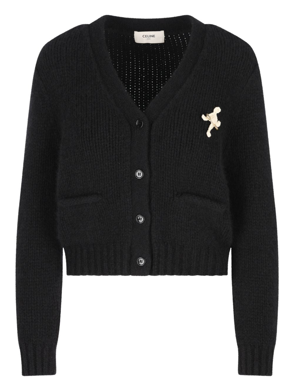 Celine Women Cashmere V-Necked Cardigan CELINE