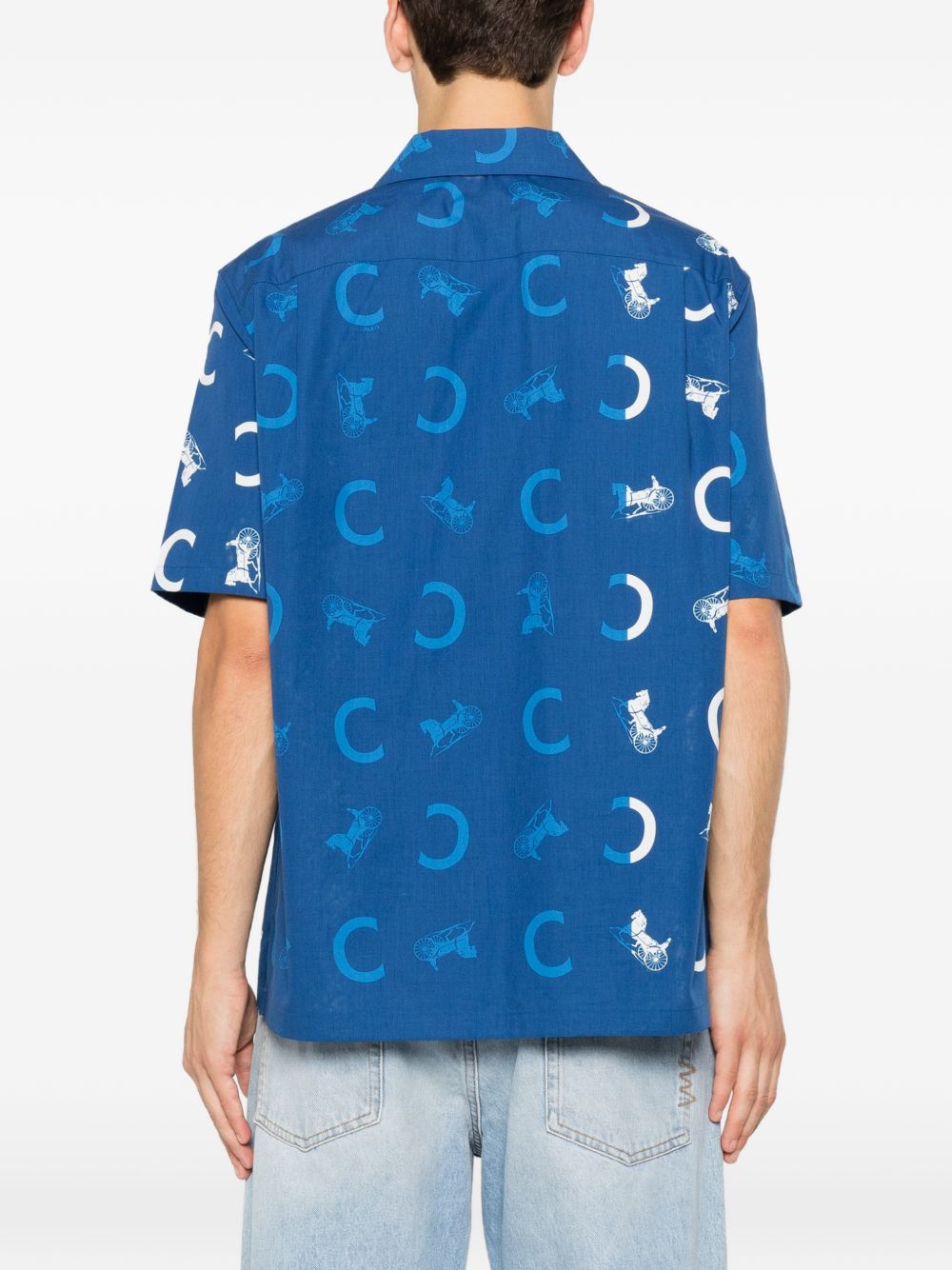 Celine Men Printed Bowling Shirt CELINE