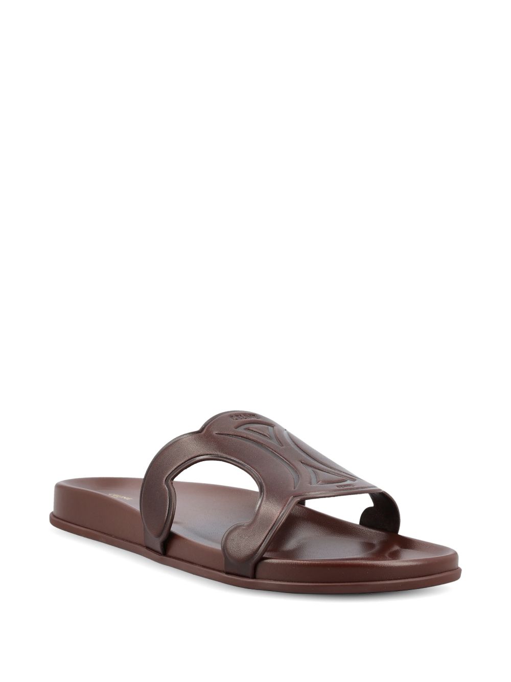 Celine Men Triomphe Leather Slides CELINE