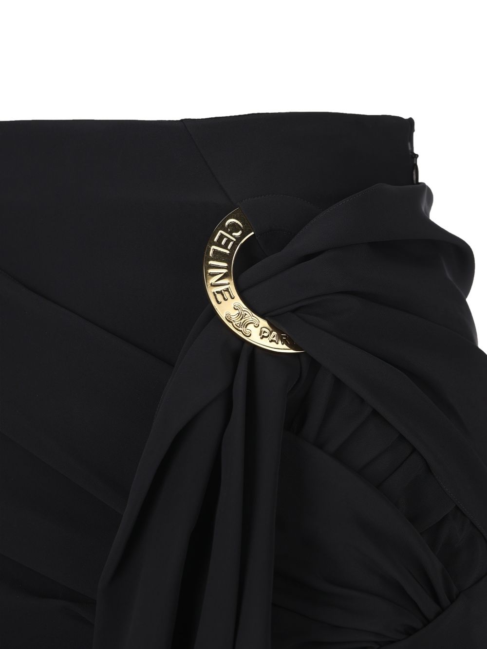 Celine Women Draped Mini Skirt