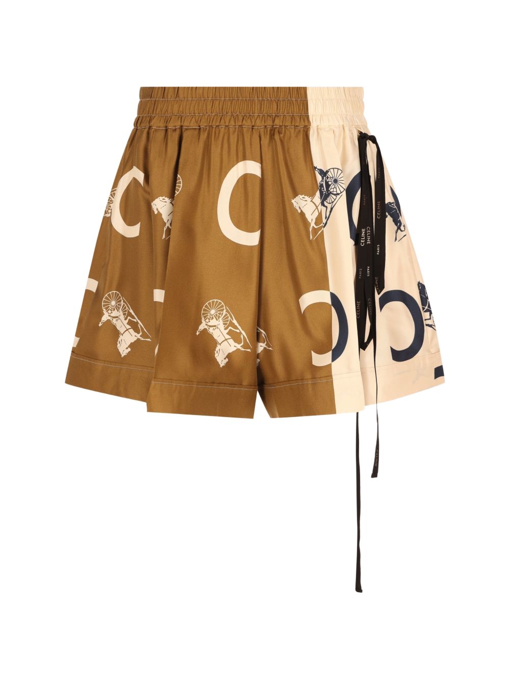 Celine Women Printed Silk Shorts CELINE