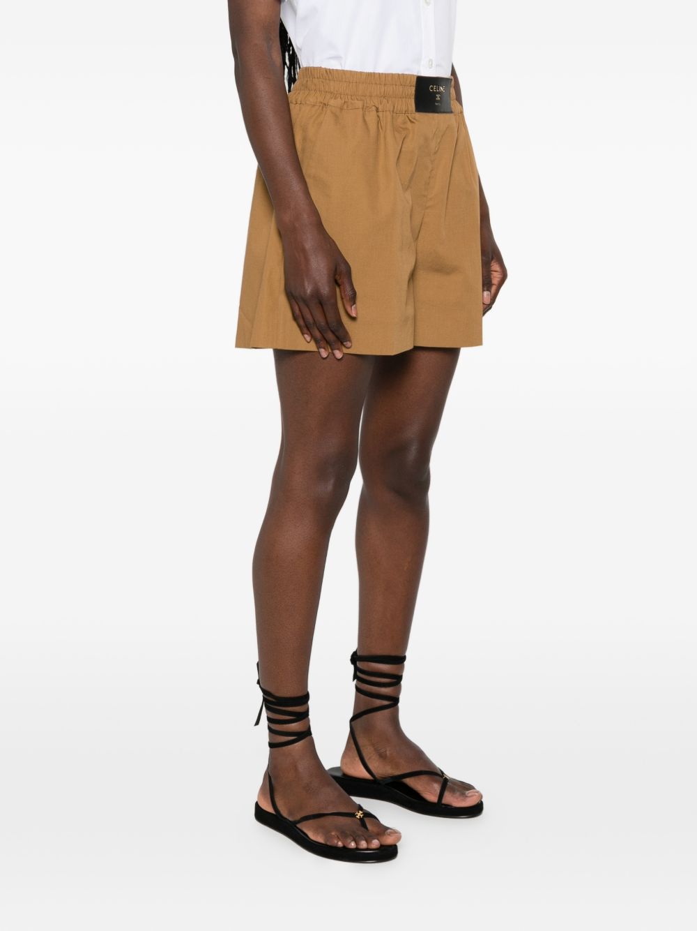 Celine Women Cotton And Linen Blend Shorts CELINE