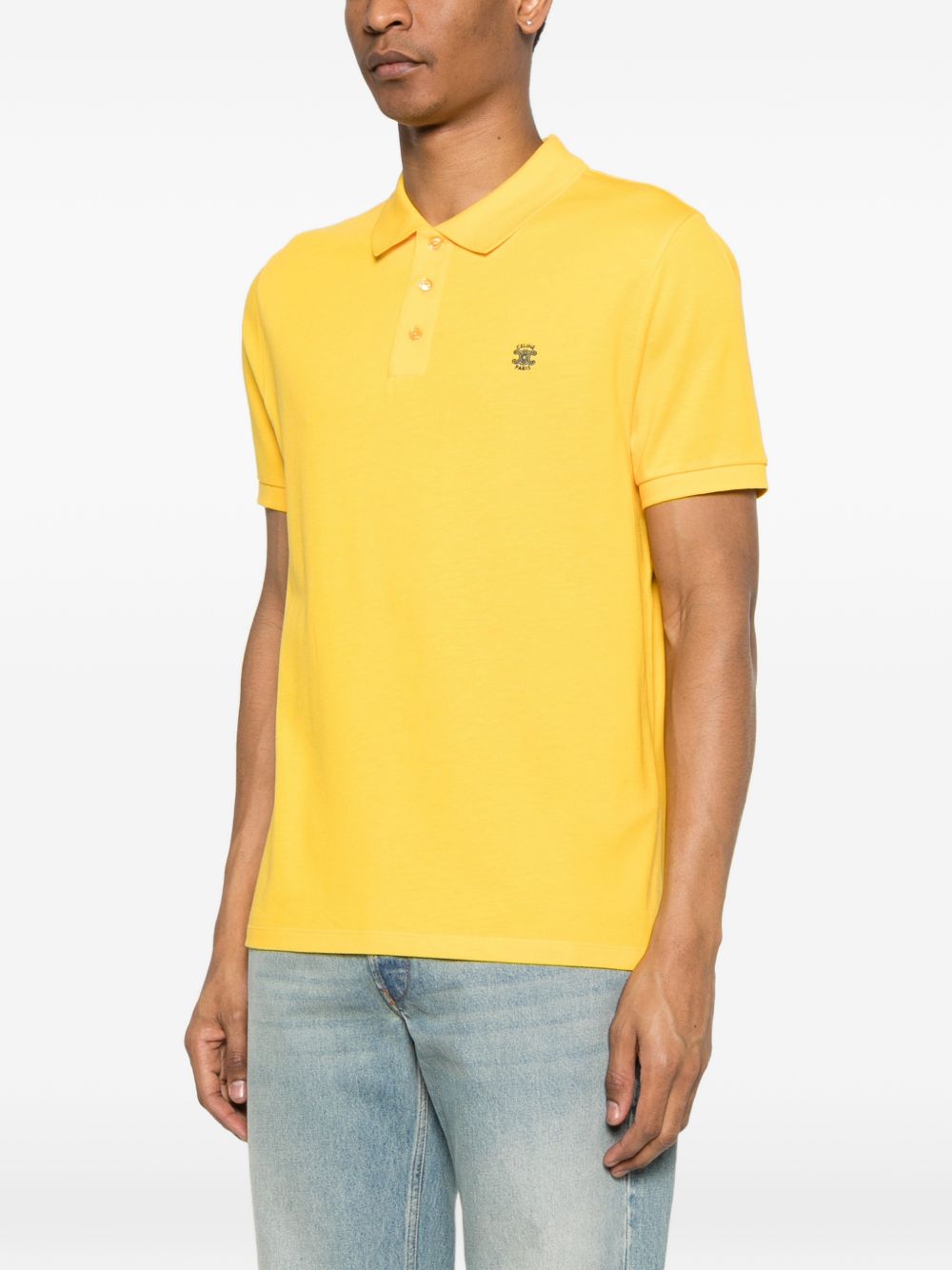Celine Men Logo Cotton Polo Shirt CELINE
