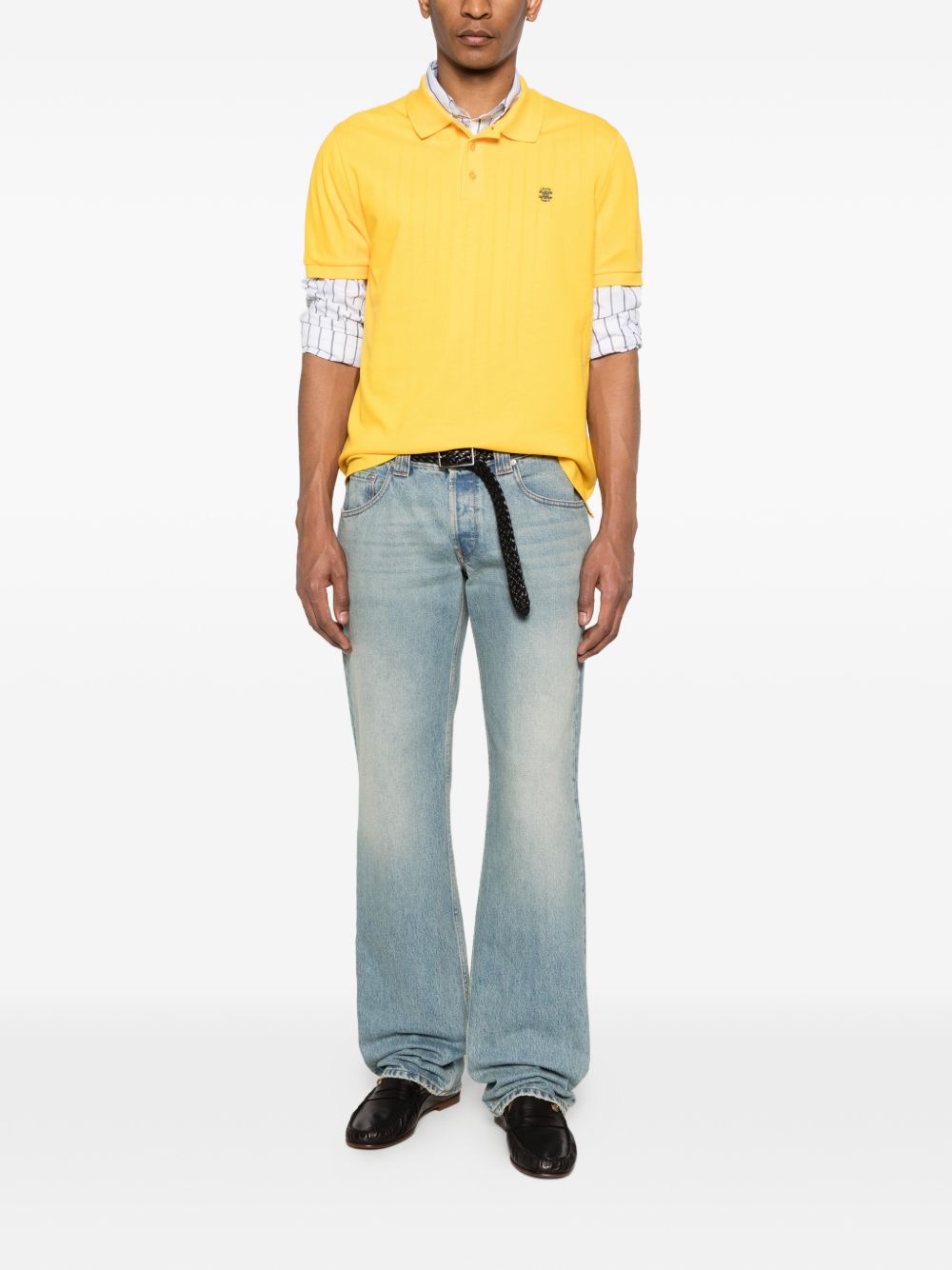 Celine Men Logo Cotton Polo Shirt CELINE