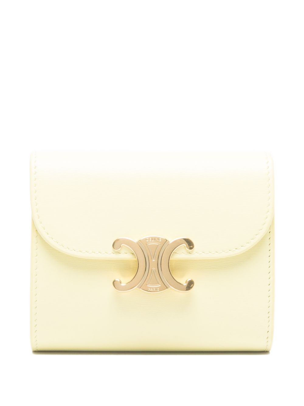 Celine Women Triomphe Small Leather Flap Wallet CELINE