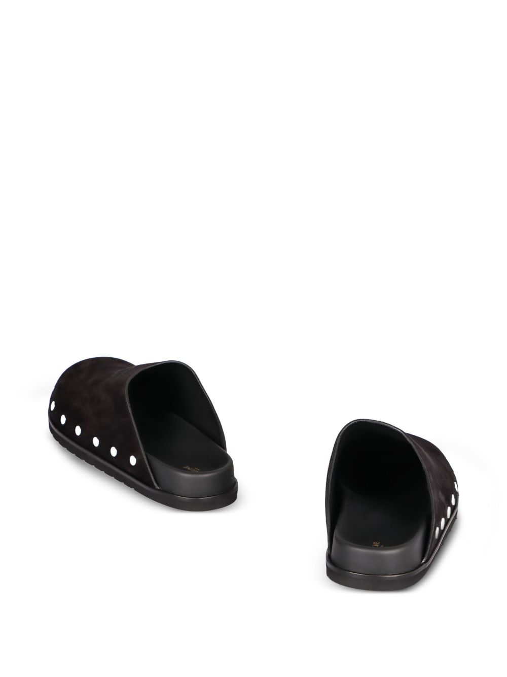 Celine Men Triomphe Suede Leather Slippers