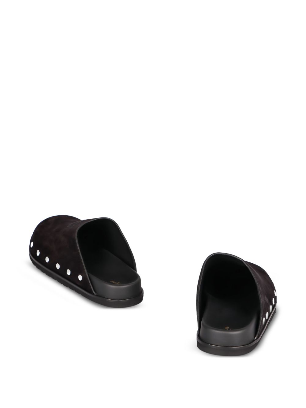 Celine Men Triomphe Suede Leather Slippers