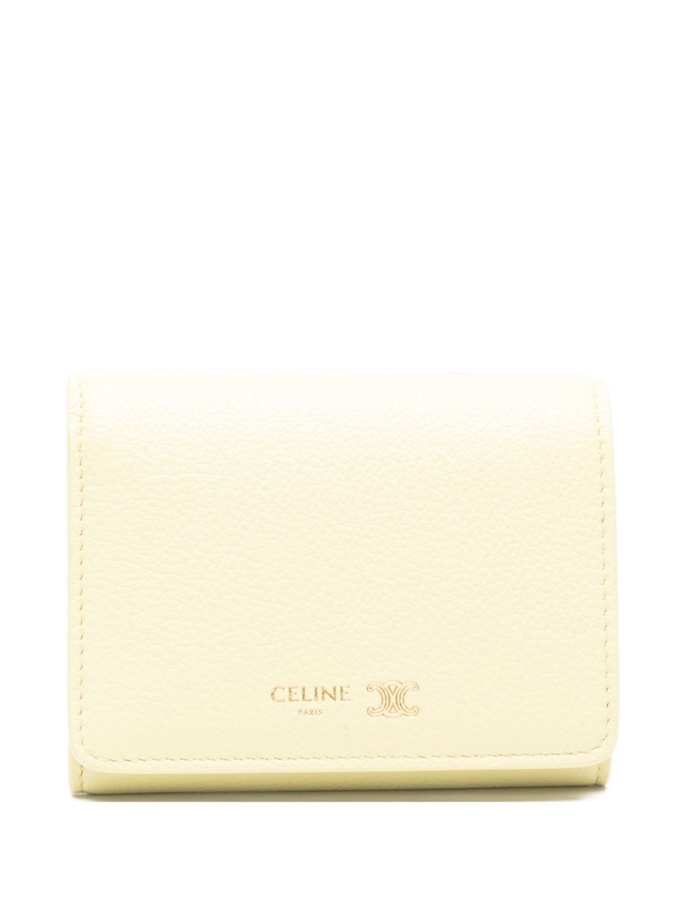 Celine Women Triomphe Stamp Leather Wallet CELINE