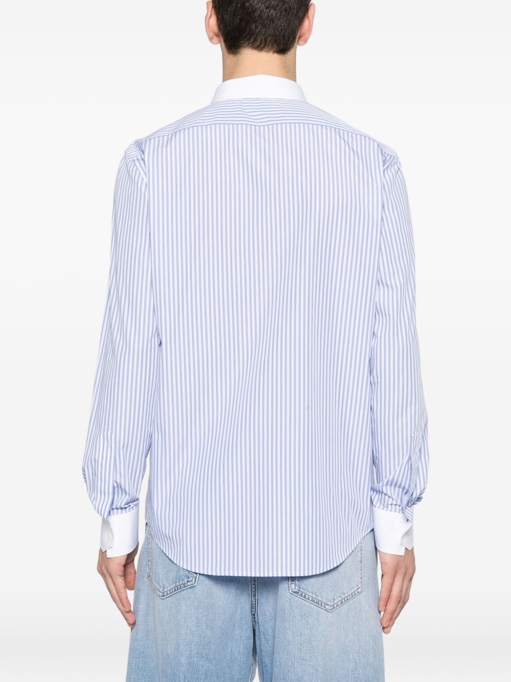 Celine Men Striped Cotton Shirt CELINE