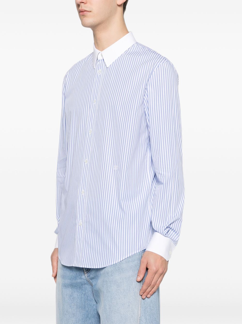 Celine Men Striped Cotton Shirt CELINE