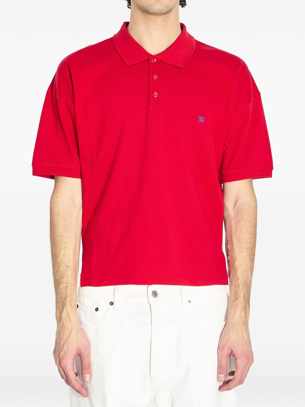 Celine Men Logo Cotton Polo Shirt CELINE