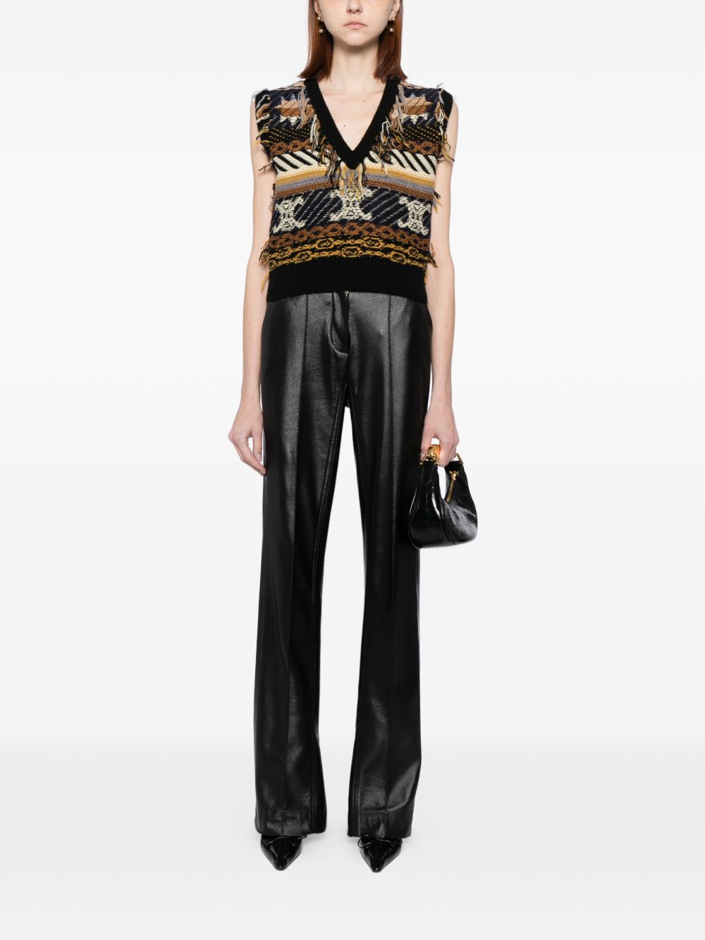 Celine Women Cashmere Jacquard Vest CELINE
