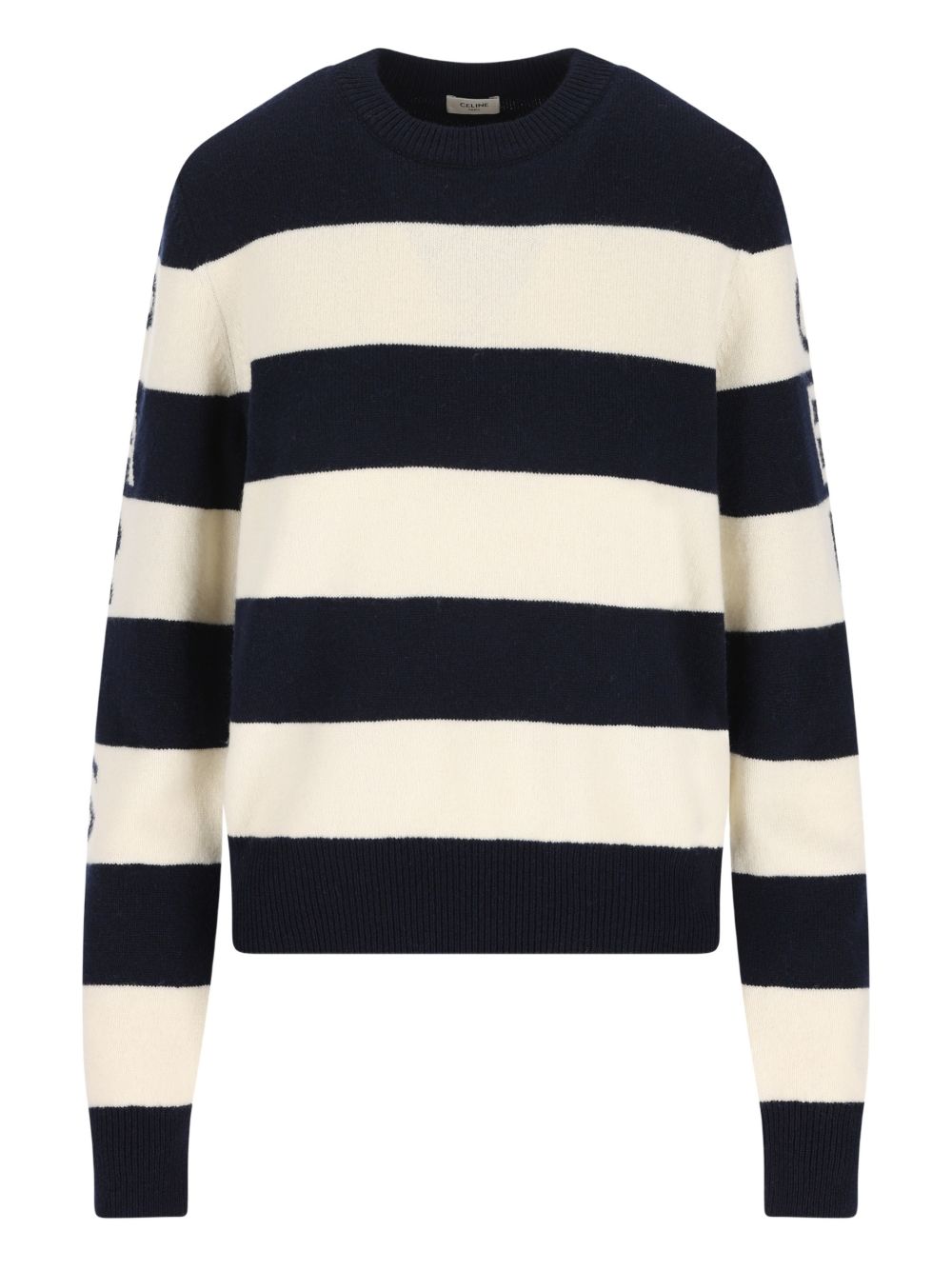 Celine Women Striped Wool Sweater