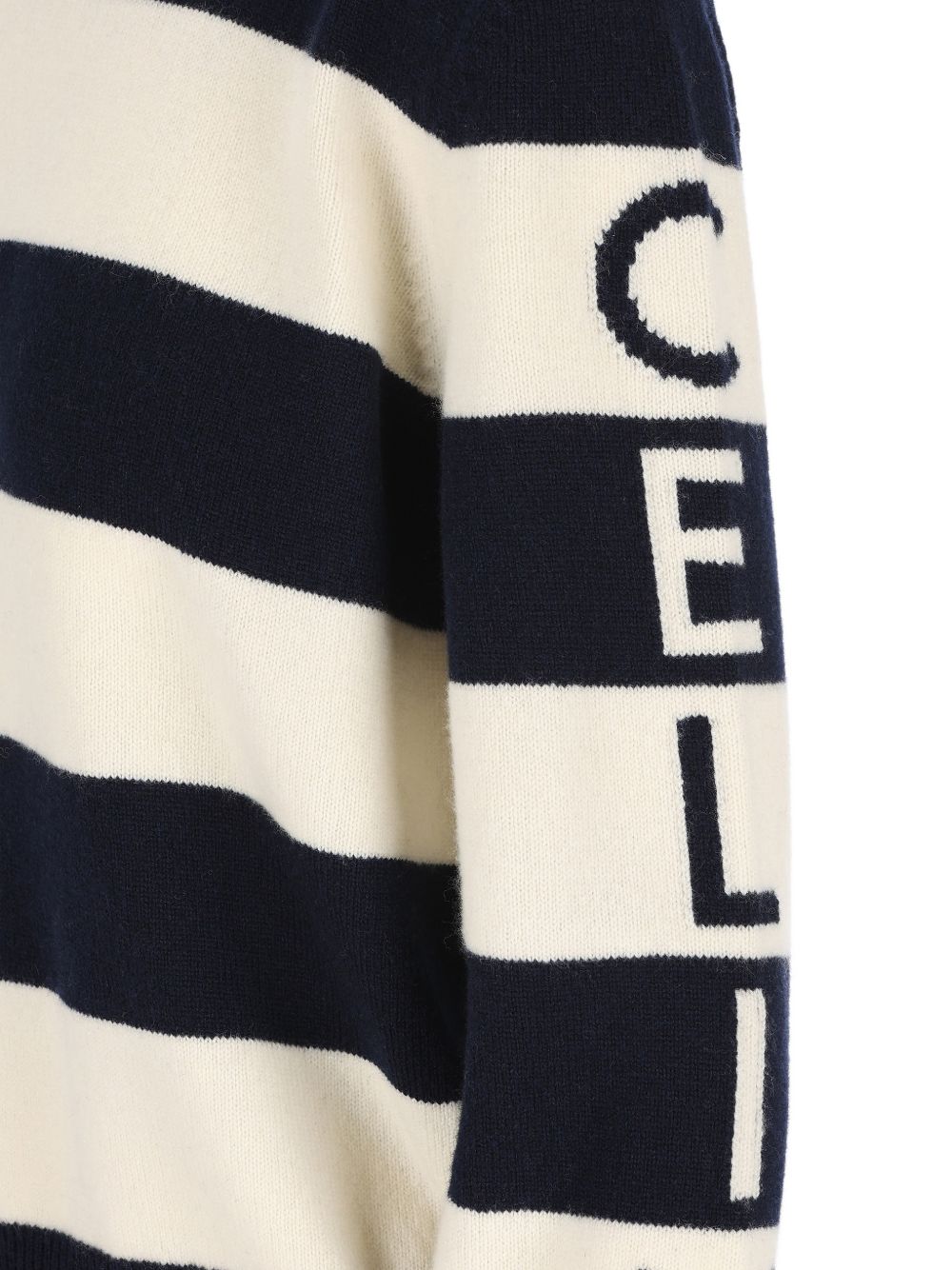 Celine Women Striped Wool Sweater