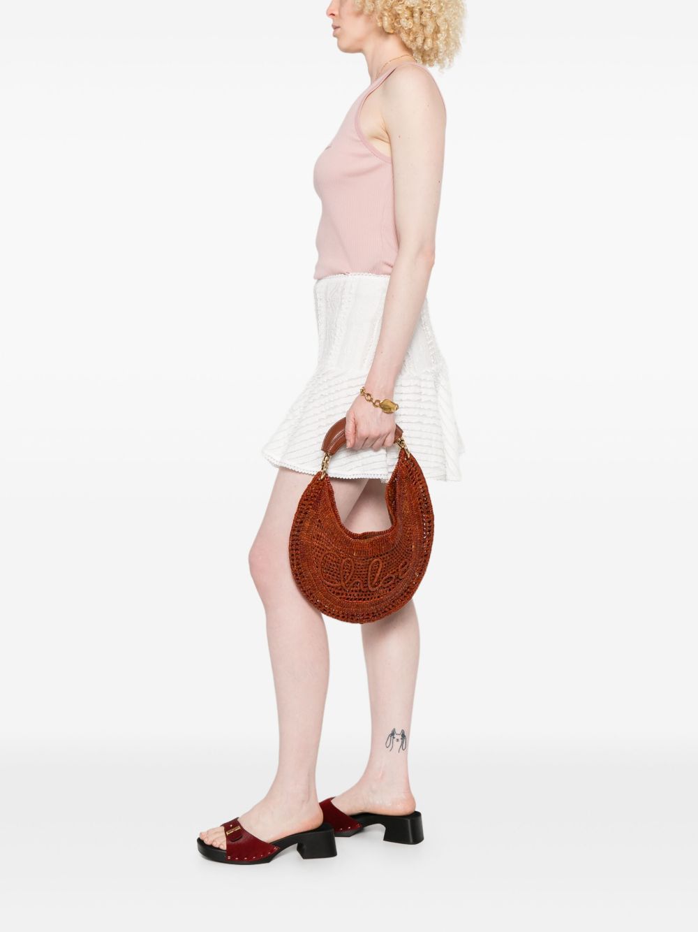 Chloé Women Summer Banana Rafia Hobo Bag CHLOE