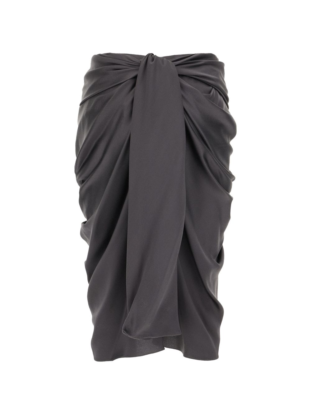 Chloé Women Silk Draped Midi Skirt CHLOE