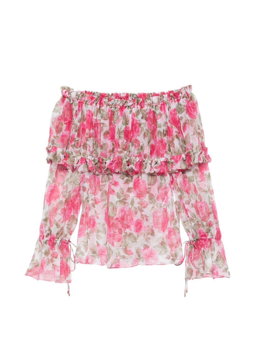 Chloé Women Printed Silk Top CHLOE