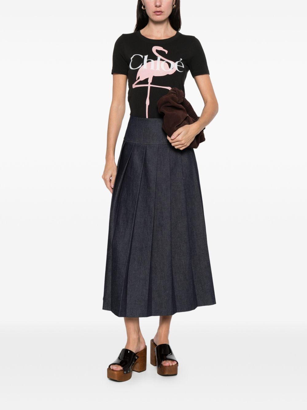 Chloé Women Printed Cotton T-Shirt CHLOE