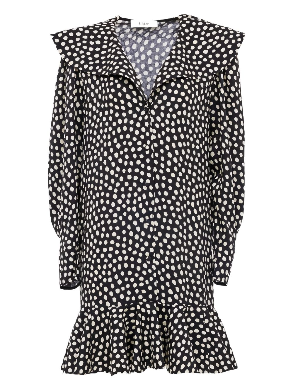 Chloé Women Dotted Silk Dress