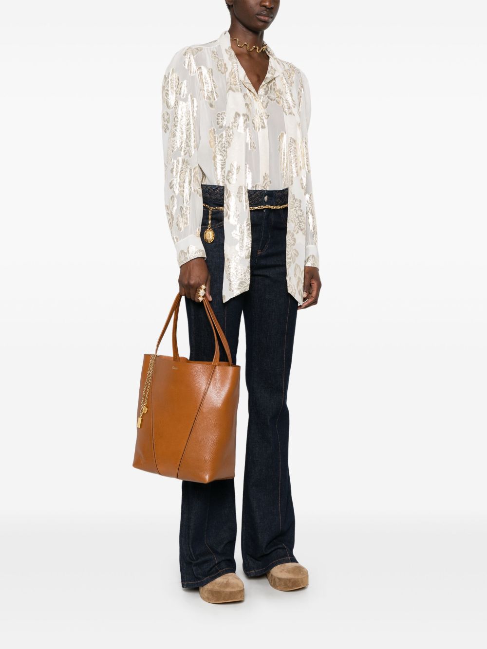 Chloé Women Chloé Spin Medium Leather Tote CHLOE