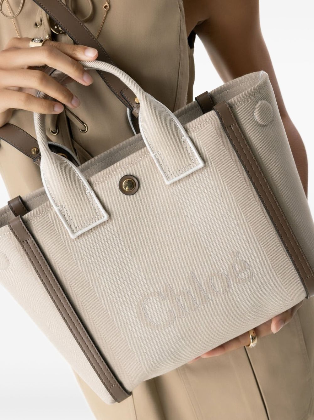 Chloé Women Chloé Carry Small Canvas Tote CHLOE