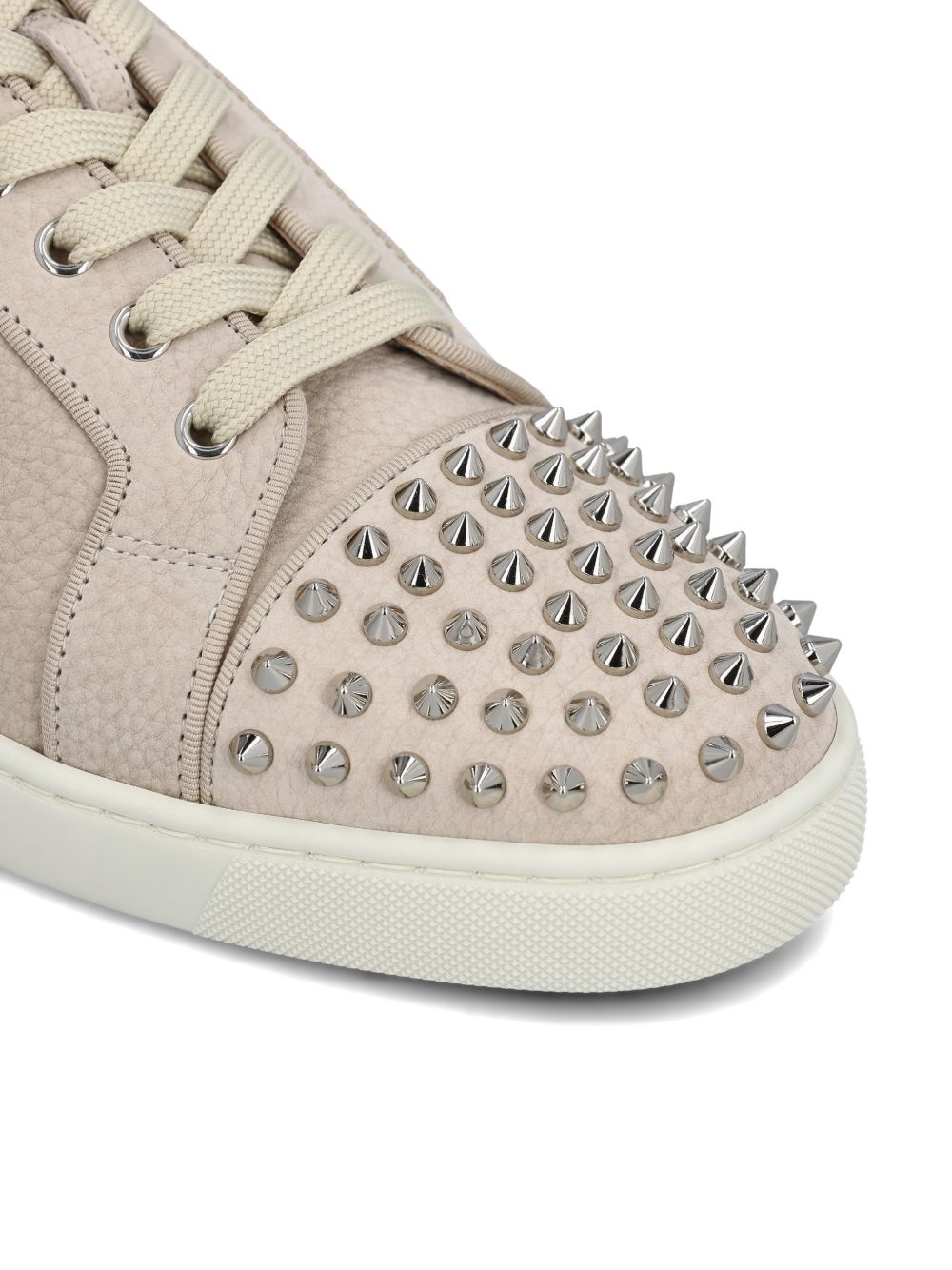 Christian Louboutin Men Louis Junior Spikes Leather Sneakers CHRISTIAN LOUBOUTIN