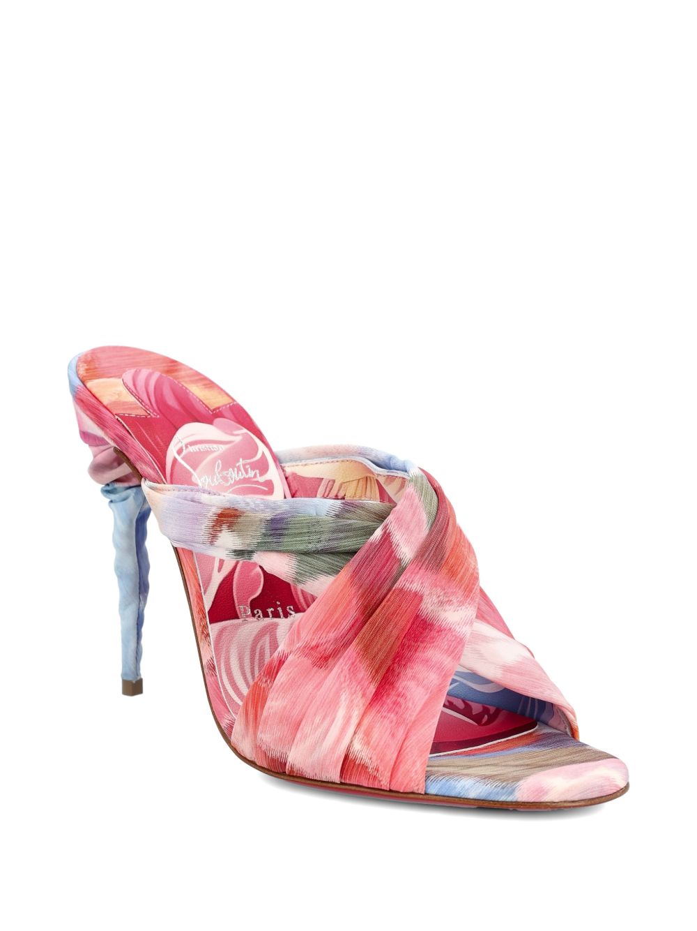 Christian Louboutin Women Affabula Peony Print Mules CHRISTIAN LOUBOUTIN