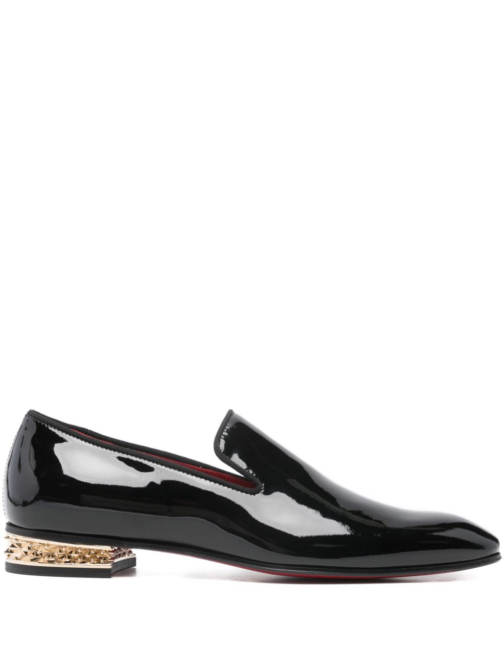 Christian Louboutin Men Dandy Rocks Patent Leather Loafers CHRISTIAN LOUBOUTIN