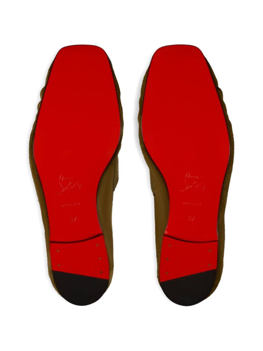Christian Louboutin Women Suede Leather Loafers CHRISTIAN LOUBOUTIN