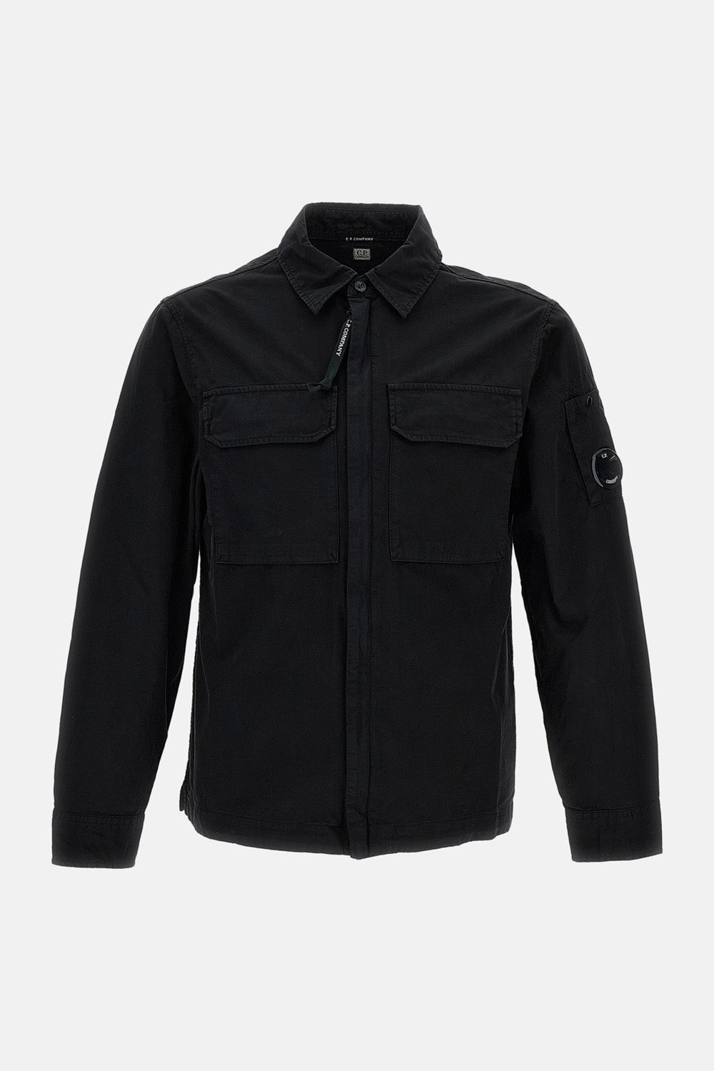 C.P. Company Men Oversized Organic Gabardine Zip-Up Shirt C.P. COMPANY
