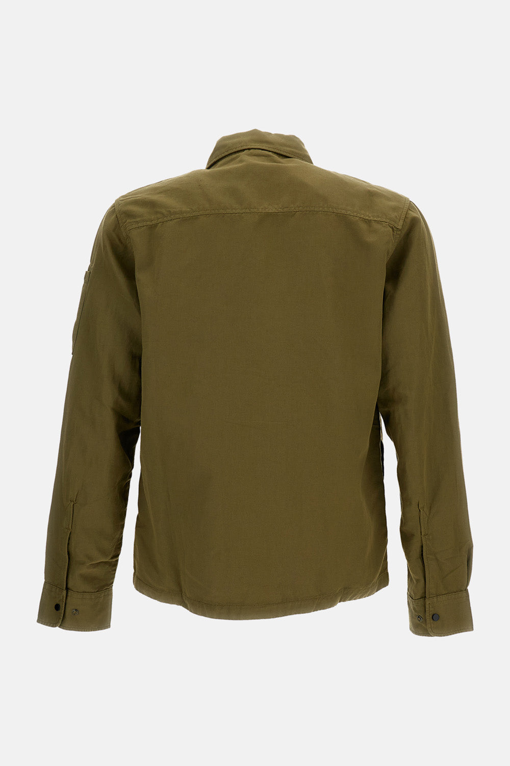C.P. Company Men Oversized Organic Gabardine Zip-Up Shirt C.P. COMPANY