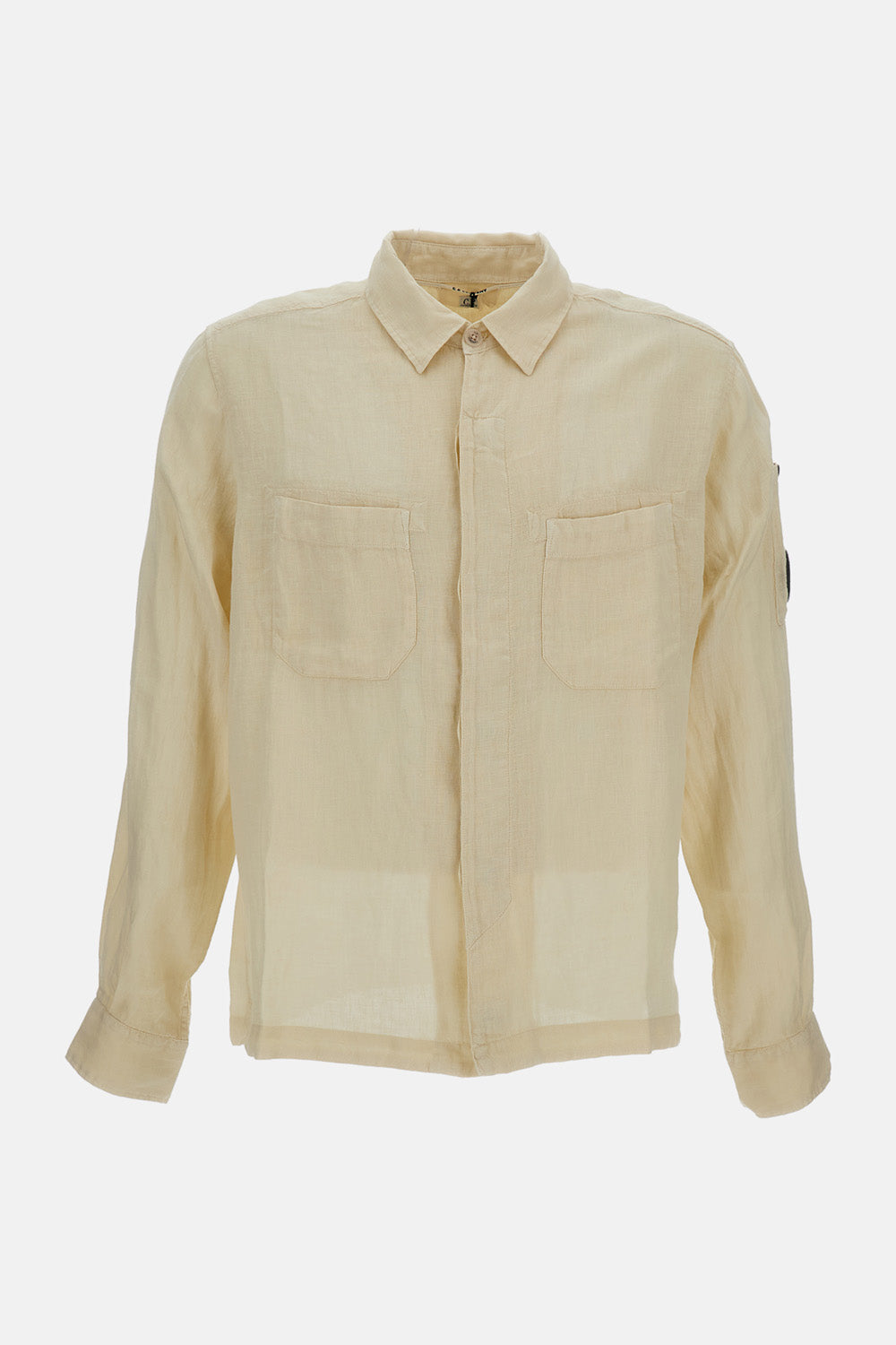 C.P. Company Men Shirts Long Sleeve In Linen C.P. COMPANY