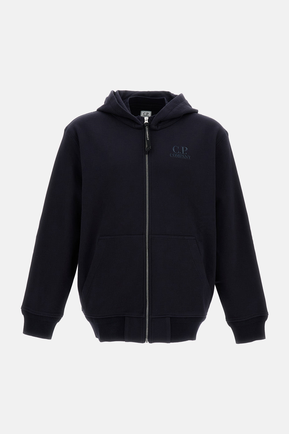 C.P. Company Men Diagonal Raised Fleece Zip Hooded Sweatshirt C.P. COMPANY
