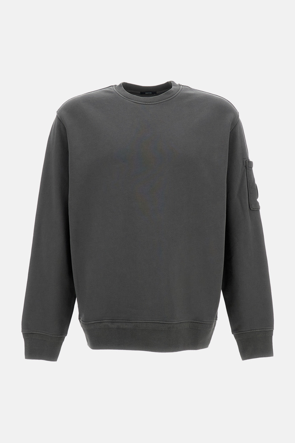 C.P. Company Men Cotton Diagonal Fleece Crewneck Lens Sweatshirt C.P. COMPANY