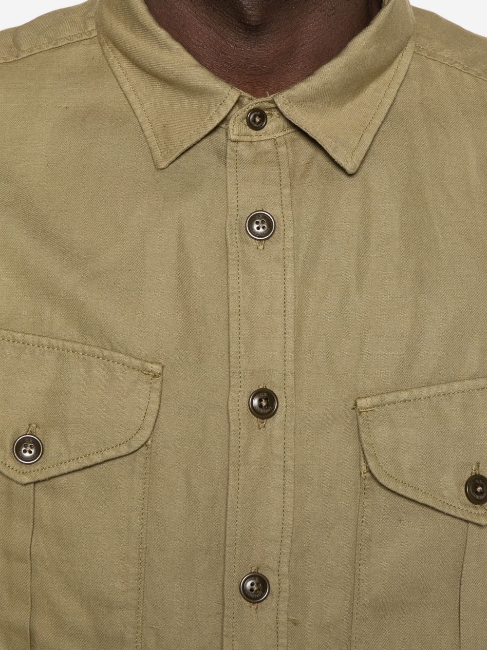 C.P. Company Men Cotton And Linen Blend Shirt