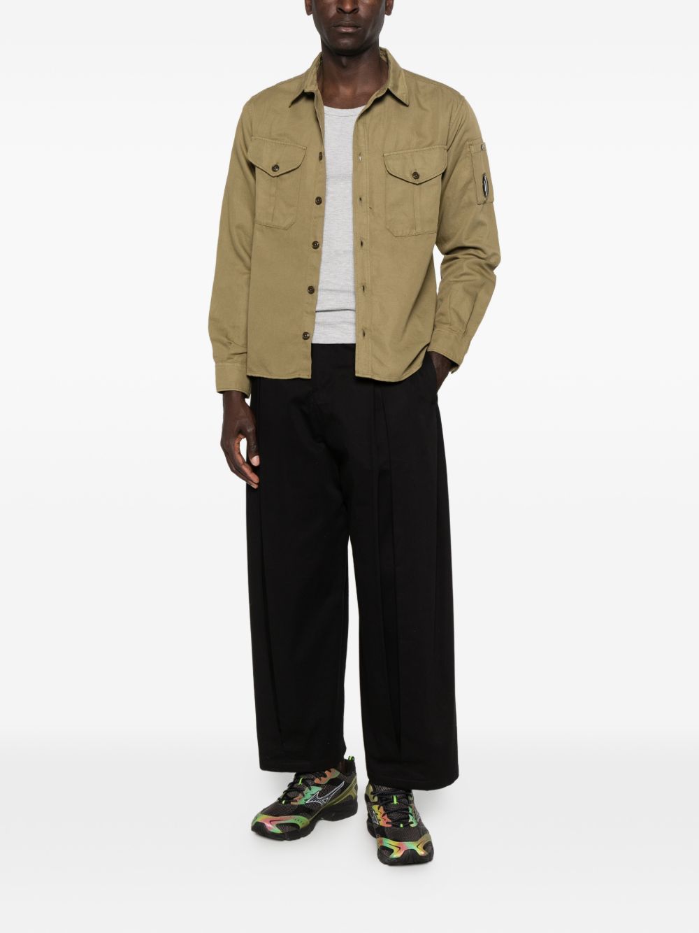 C.P. Company Men Cotton And Linen Blend Shirt