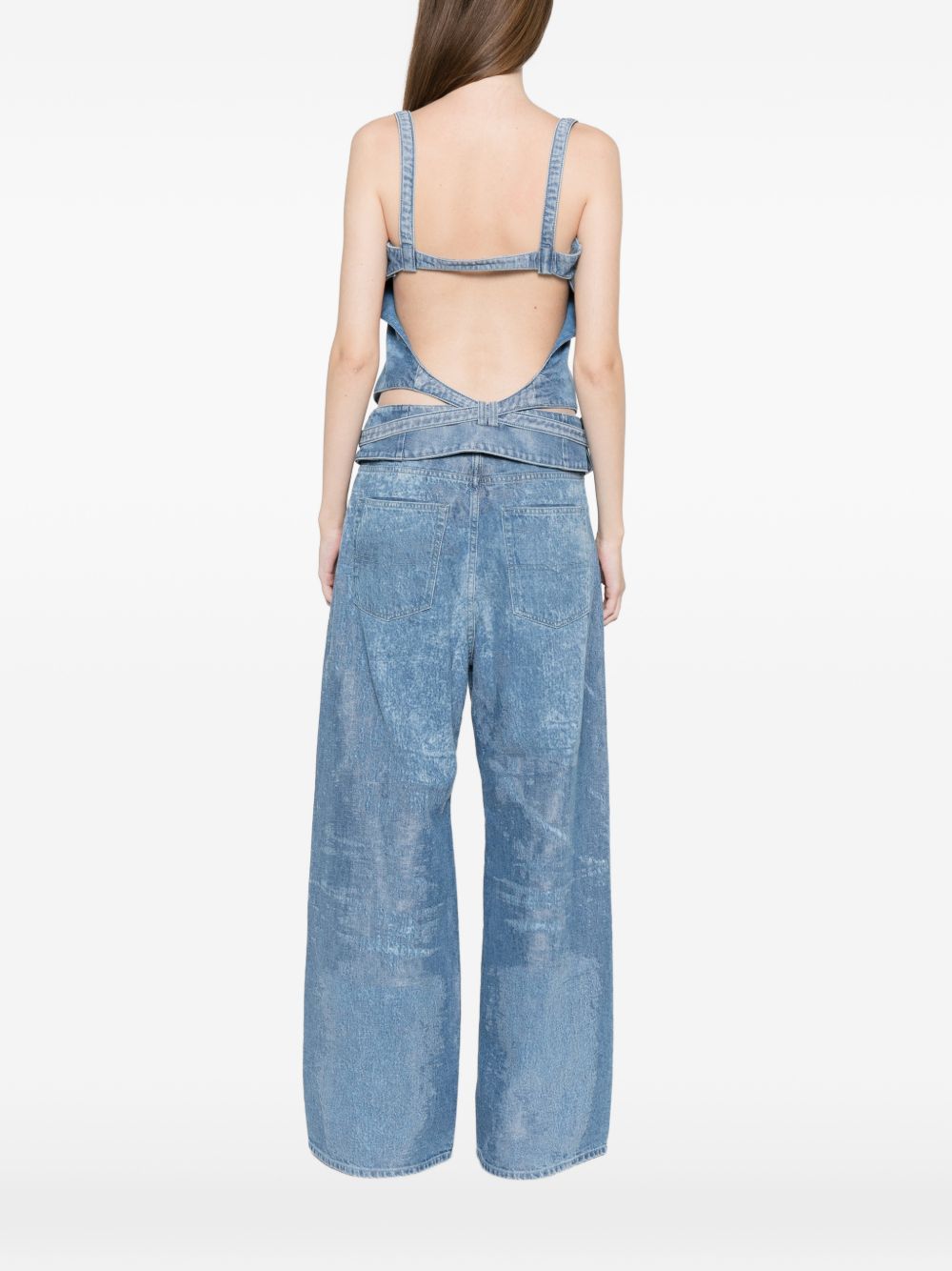 Diesel Women Denim Tank Top DIESEL