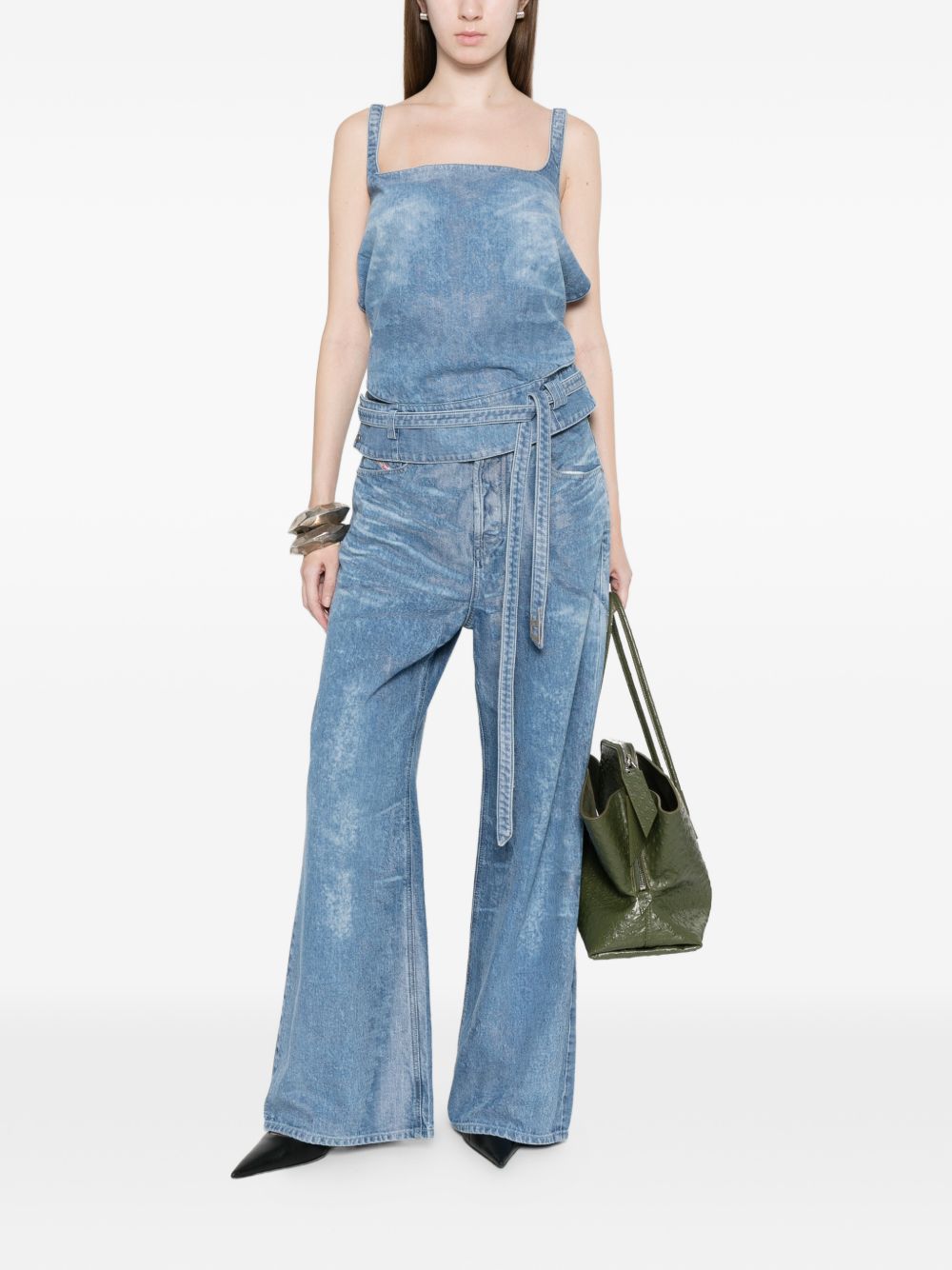 Diesel Women Denim Tank Top